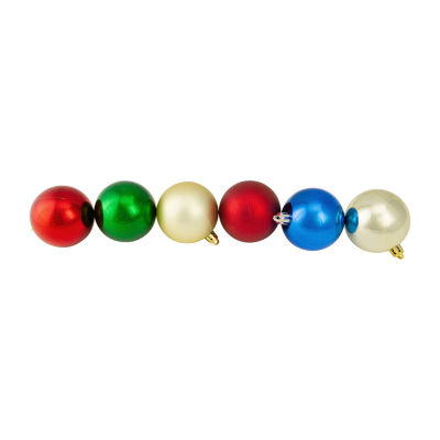 Northlight Multi 2-Finish Ball 50-pc. Christmas Ornament