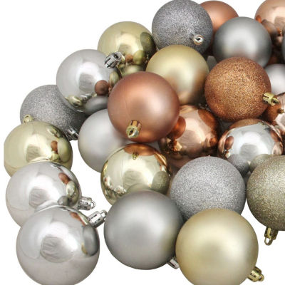 Northlight 3-Finish Ball 60-pc. Christmas Ornament