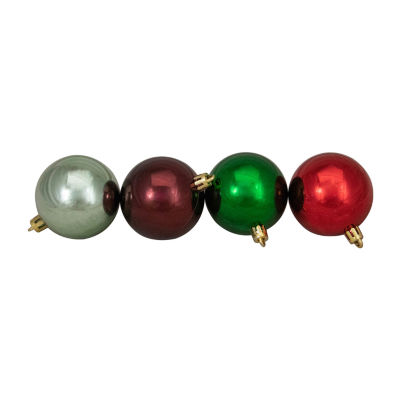 Northlight 3-Finish Ball 60-pc. Christmas Ornament