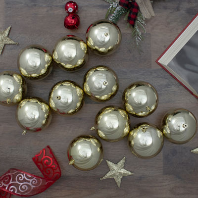 Northlight Gold Shiny Ball 12-pc. Christmas Ornament