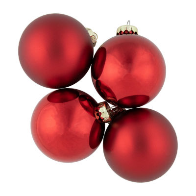 Northlight Red Glass Ball 96-pc. Christmas Ornament