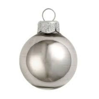 Northlight Silver Glass Ball 72-pc. Christmas Ornament