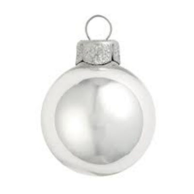 Northlight Silver Glass Ball 72-pc. Christmas Ornament