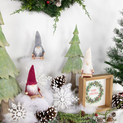 Northlight Sledding Gnomes 3-pc. Christmas Ornament