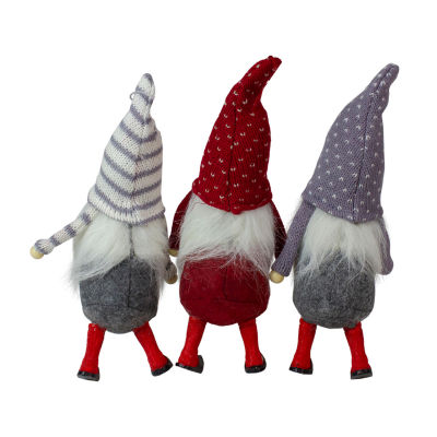 Northlight Standing Gnome 3-pc. Christmas Ornament