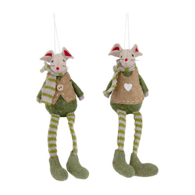 Northlight Boy And Girl Mice 2-pc. Christmas Ornament