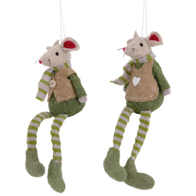 Northlight Boy And Girl Mice 2-pc. Christmas Ornament