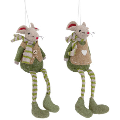 Northlight Boy And Girl Mice 2-pc. Christmas Ornament