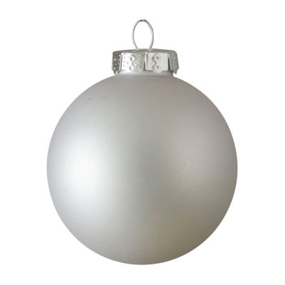 Northlight Silver Glass Ball 40-pc. Christmas Ornament