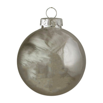 Northlight Silver Glass Ball 40-pc. Christmas Ornament