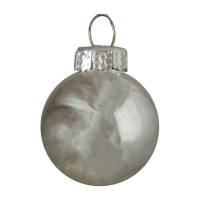 Northlight Silver Glass Ball 40-pc. Christmas Ornament