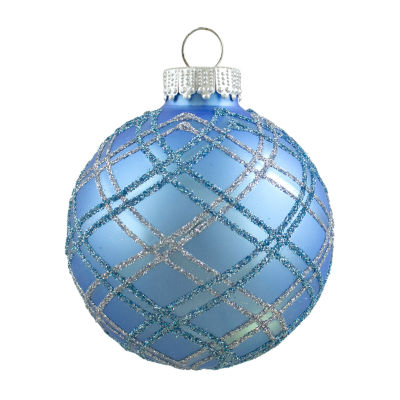 Northlight Glitter Glass Ball 4-pc. Christmas Ornament