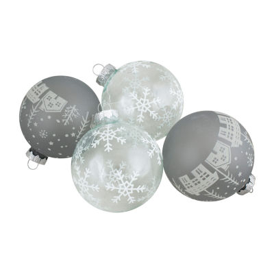 Northlight Glass Ball Hanging 4-pc. Christmas Ornament