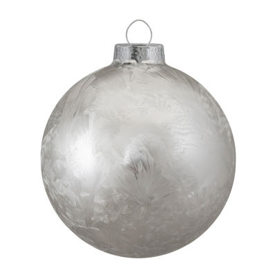 Northlight Glass 2-Finish Ball 4-pc. Christmas Ornament