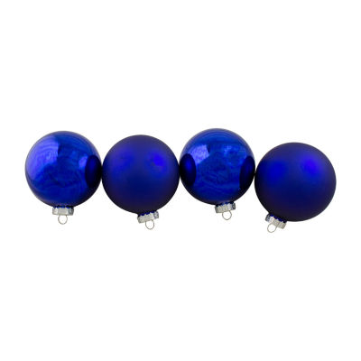 Northlight 2-Finish Glass Ball 4-pc. Christmas Ornament