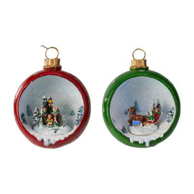 Northlight Led Winter Scene 2-pc. Christmas Ornament