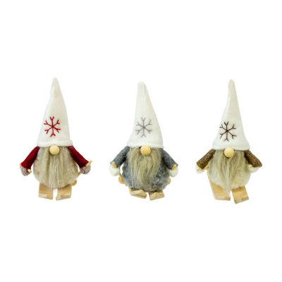 Northlight Skiing Gnomes 3-pc. Christmas Ornament