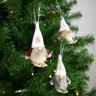 Northlight Skiing Gnomes 3-pc. Christmas Ornament