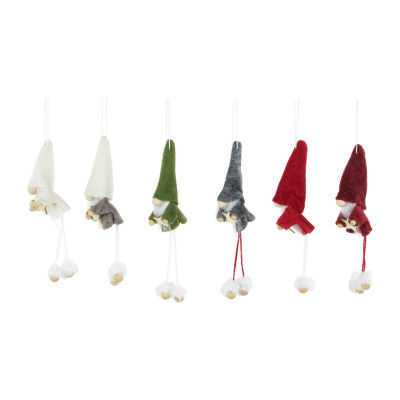 Northlight Gnomes Plush 6-pc. Christmas Ornament