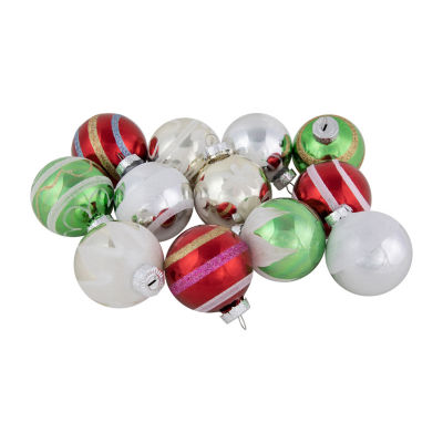 Northlight Vintage Glass Ball 12-pc. Christmas Ornament