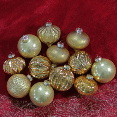 Northlight Gold Mercury 12-pc. Christmas Ornament