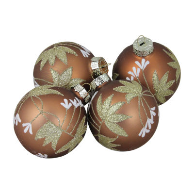 Northlight 2-Finish Glass Ball 4-pc. Christmas Ornament