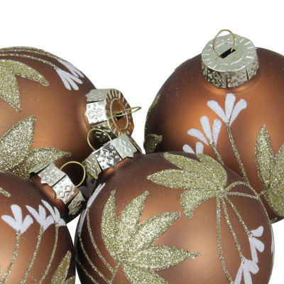 Northlight 2-Finish Glass Ball 4-pc. Christmas Ornament