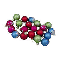 Northlight Glass Decorations And 20-pc. Christmas Tree Topper, One Size, Red