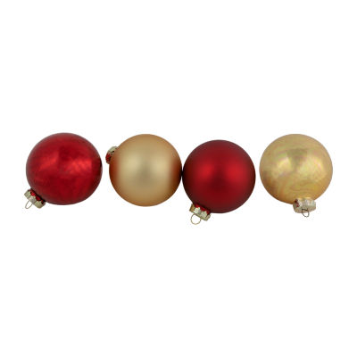 Northlight -Finish Glass Ball 96-pc. Christmas Ornament