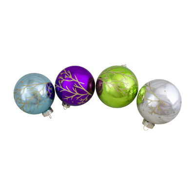 Northlight Assorted Glass Ball 4-pc. Christmas Ornament