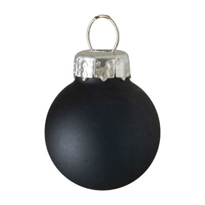 Northlight Black Glass Ball 9-pc. Christmas Ornament