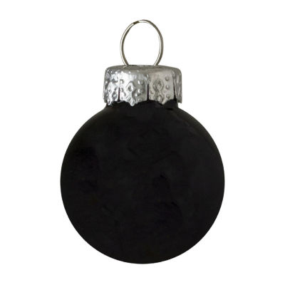 Northlight Black Glass Ball 9-pc. Christmas Ornament