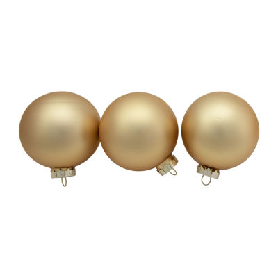 Northlight 2-Finish Gold Ball 6-pc. Christmas Ornament