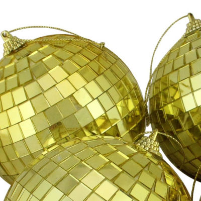 Northlight Gold Shiny Glass Ball 4-pc. Christmas Ornament