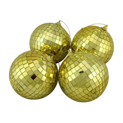 Northlight Gold Shiny Glass Ball 4-pc. Christmas Ornament