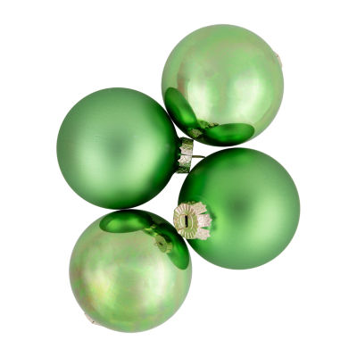 Northlight Green Glass Ball 6-pc. Christmas Ornament