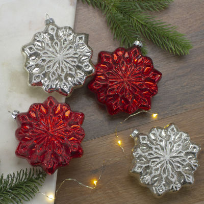 Northlight Snowflake Hanging Decorations 4-pc. Christmas Ornament
