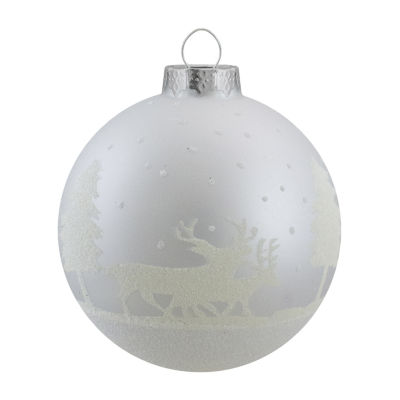 Northlight Glass Hanging Ball 4-pc. Christmas Ornament