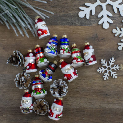 Northlight Santa And Snowmen 12-pc. Christmas Ornament