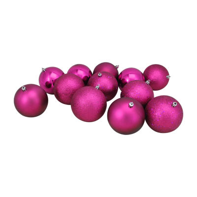 Northlight 4-Finish Ball 12-pc. Christmas Ornament