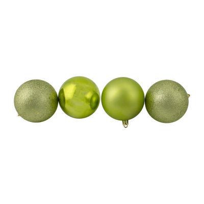 Northlight Green 4-Finish Ball 32-pc. Christmas Ornament