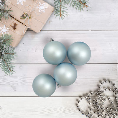 Northlight Blue Finish Ball 60-pc. Christmas Ornament
