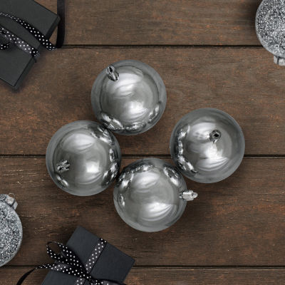 Northlight Gray Ball 12-pc. Christmas Ornament