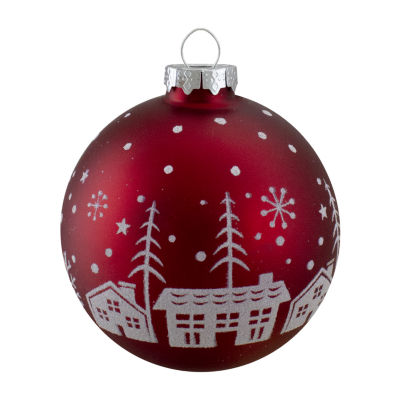 Northlight Glass Ball Hanging 4-pc. Christmas Ornament