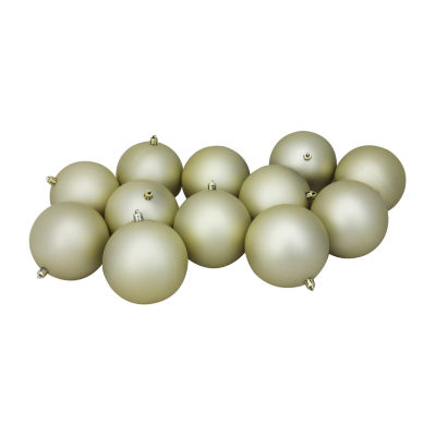 Northlight Gold Matte Ball 12-pc. Christmas Ornament
