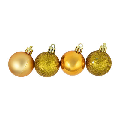 Northlight Gold 4-Finish Ball -pc. Christmas Ornament