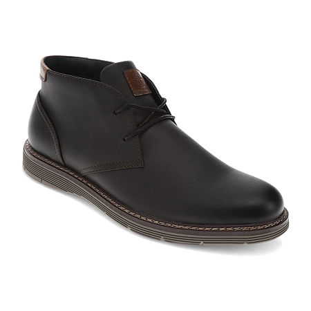 Dockers Mens Esmond Flat Heel Chukka Boots, 10 Medium, Black