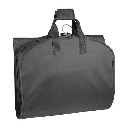 WallyBags 60" Premium Tri-Fold Travel Garment Bag With Pocket, One Size, Black