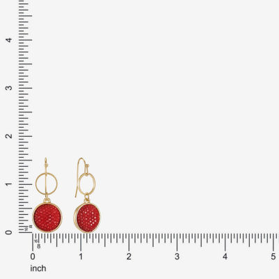 Mixit Gold Tone Womens Drop Earrings