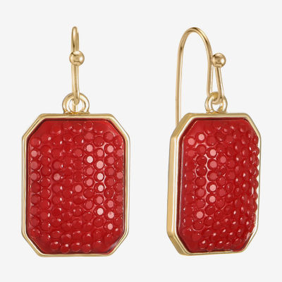 Mixit Gold Tone Womens Drop Earrings